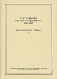 Pesty Frigyes helynévgyűjteménye 1864–1865 I.