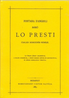 Fontana DAngioli báró Lo Presti család család nemzedék-rendje