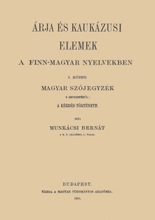 Árja és kaukázusi elemek a finn-magyar nyelvekben