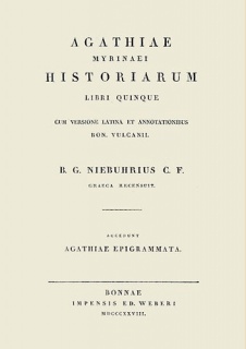 Agathiae Myrinaei Historiarum libri quinque