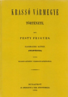 Krassó vármegye története III.