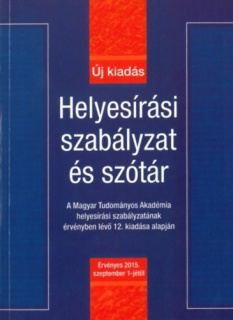 Helyesírási szabályzat és szótár