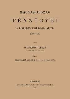 Magyarország pénzügyei I. Ferdinánd uralkodása alatt 1526-64