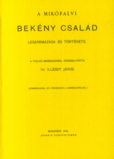 A Mikófalvi Bekény család leszármazása és története